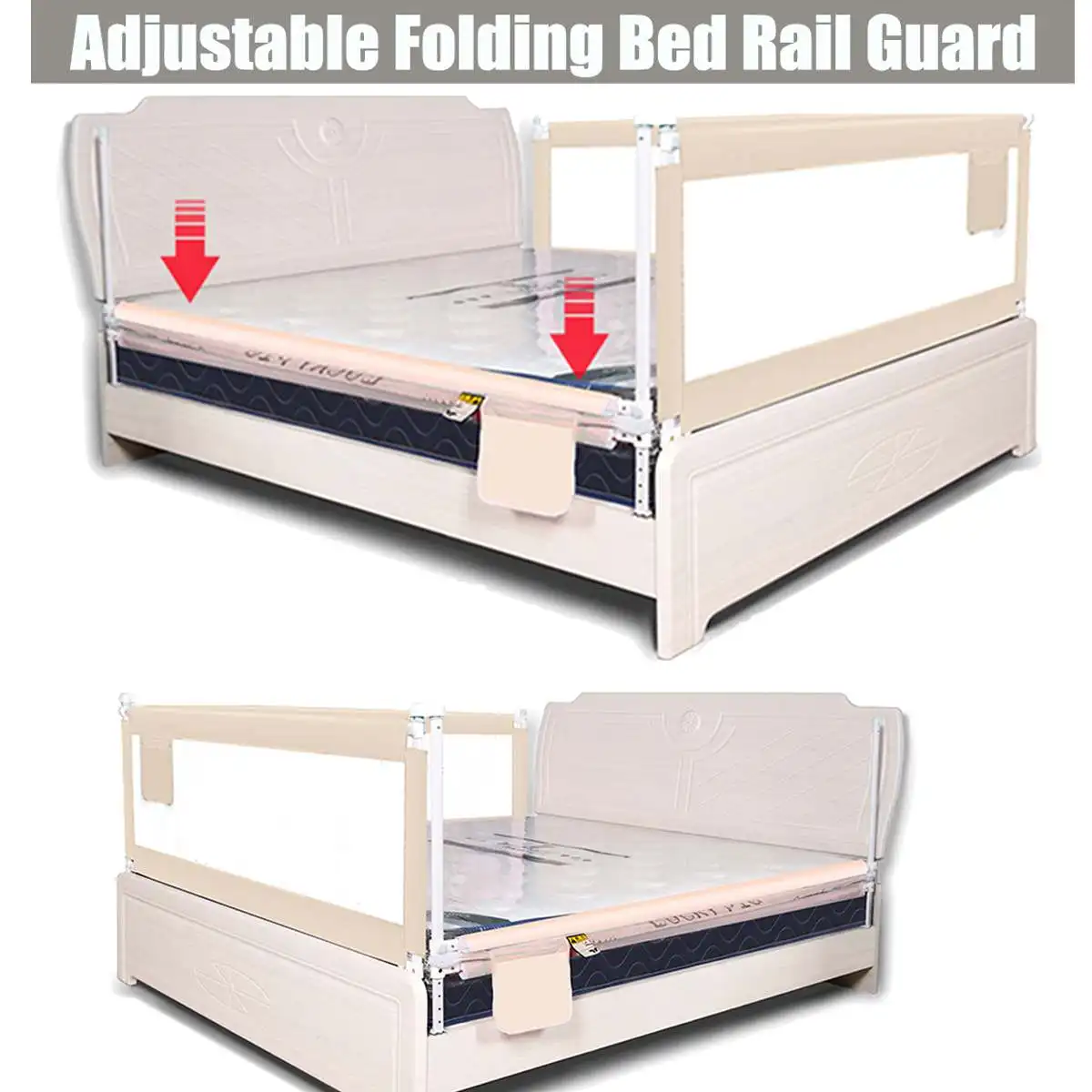 Регулируемый Детский манеж защитные рельсы для кроватки ограждение детей ворота