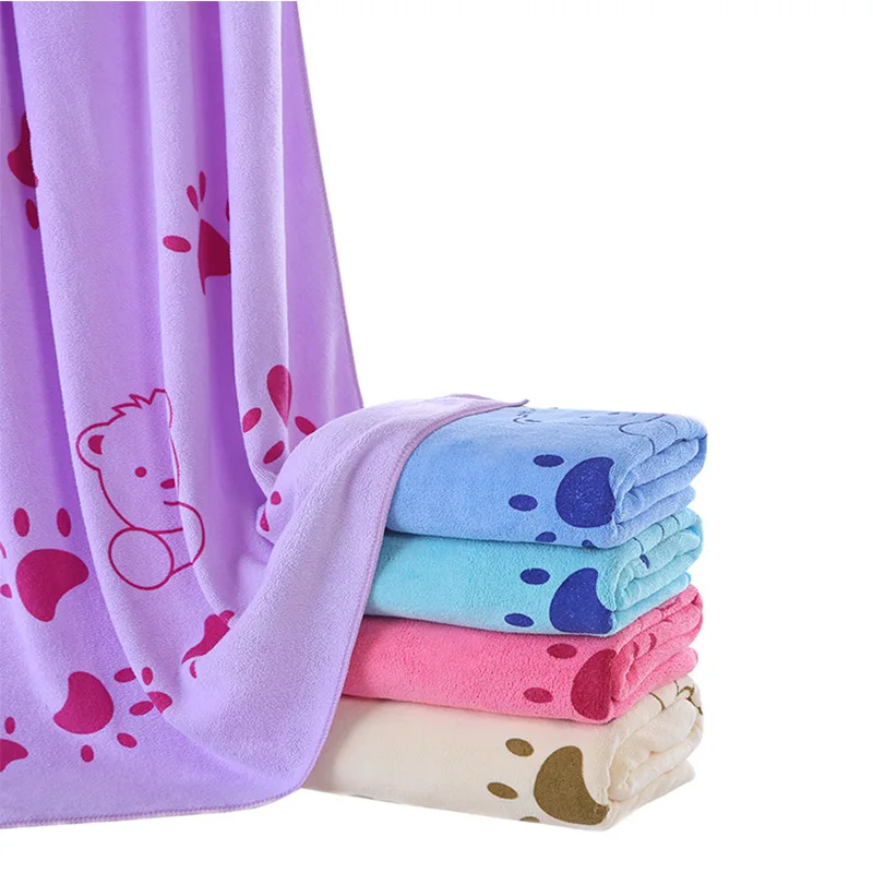 Микрофибра магический халат с принтом, впитывающее мягкое полотенце для пляжа, быстро сохнущий домашний.