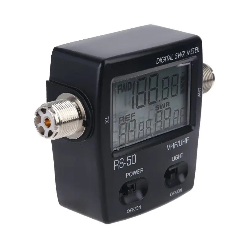 

NISSEI RS-50 Digital SWR Watt Meter 125-525MHz UHF / VHF M Type Connector Micro