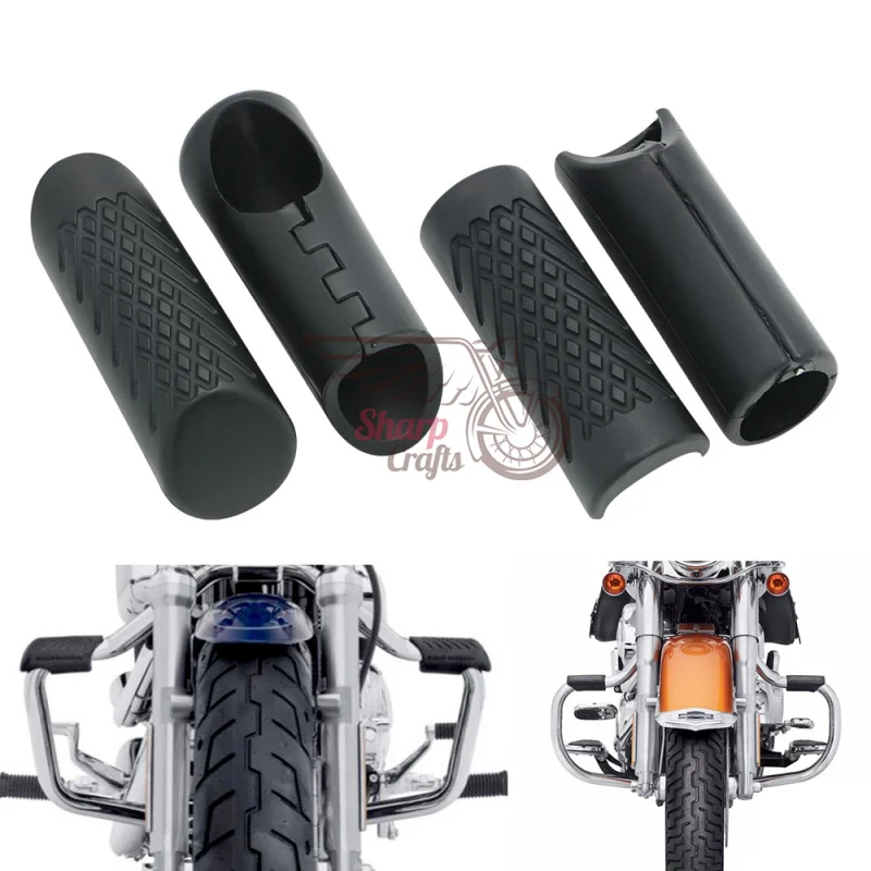 1 1/4 &quotЗащита двигателя с резиновыми колышками защита коленей H D для Harley Sportster Yamaha