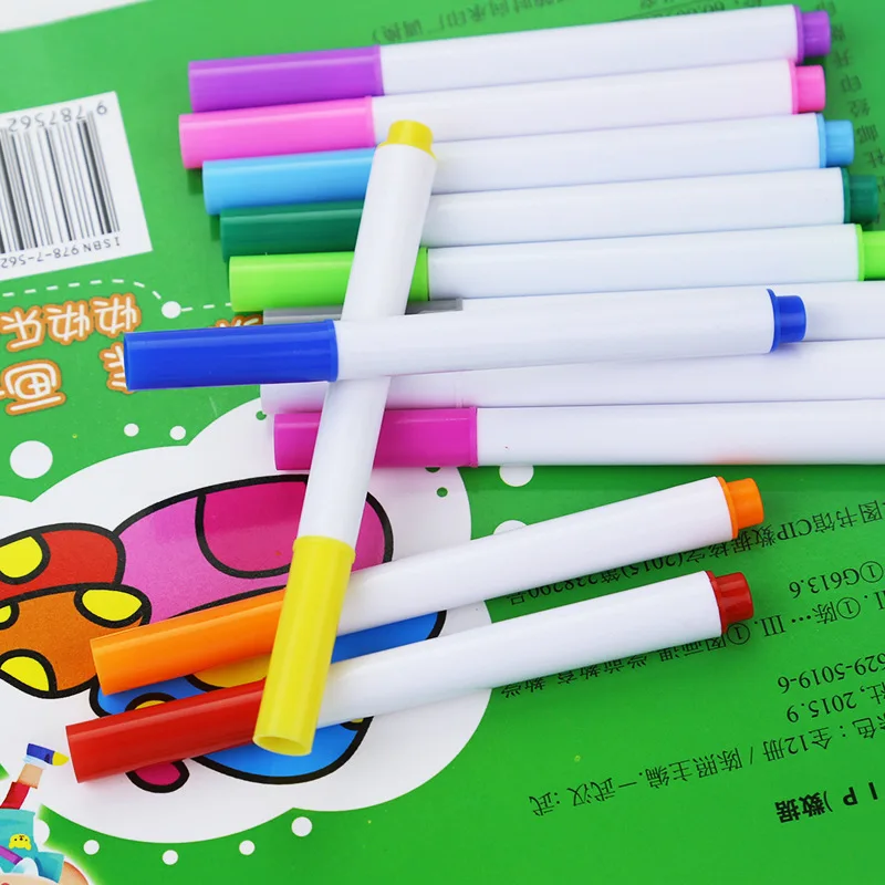 12 шт./компл. разноцветный водорастворимый жидкий мел детская ручка для рисования