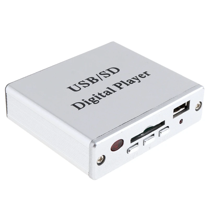 Dc 12V цифровые часы авто усилитель мощности Mp3 o-Плеер ридер 3-Электронная кнопочная