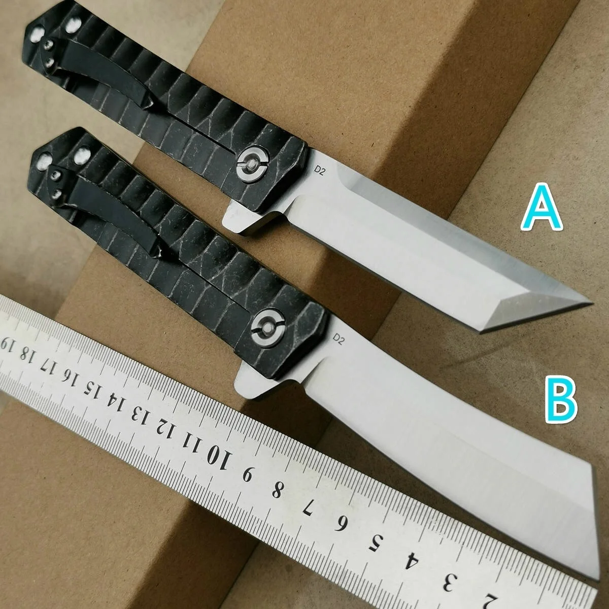 Складной нож Katana D2 Клинок Мультитул для выживания кемпинга охоты 58 HRC стальная