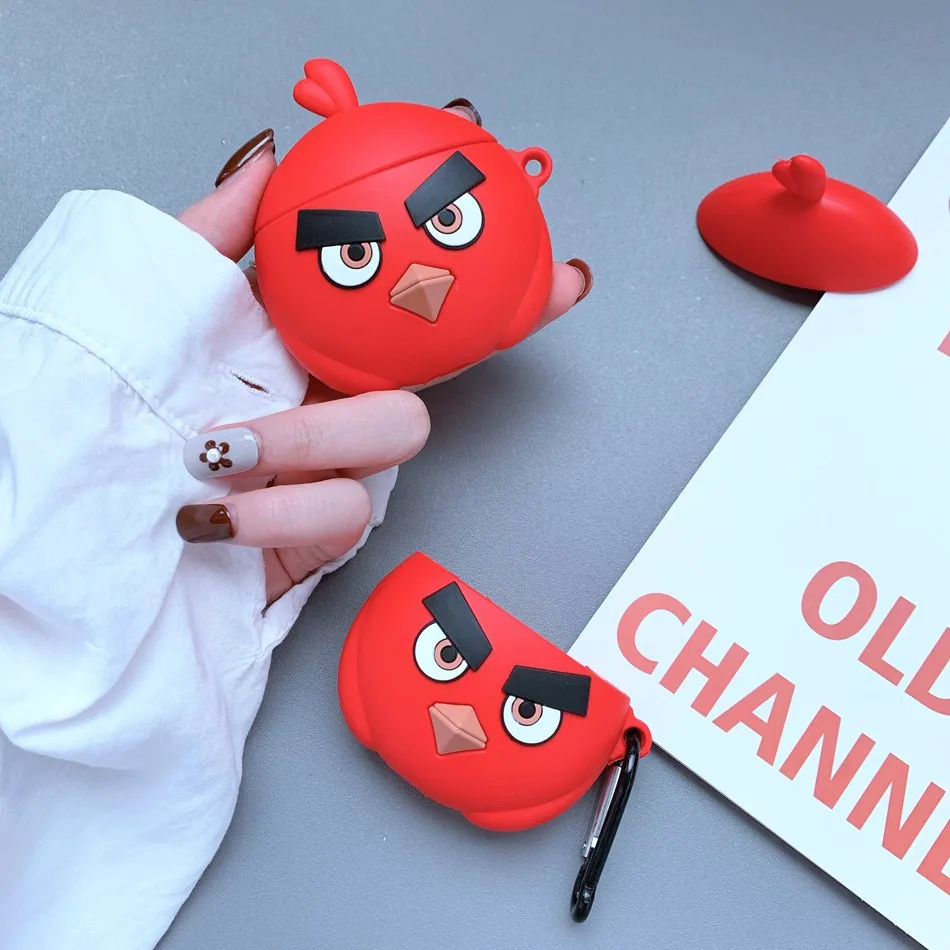 Чехол для наушников с 3D единорогом Airpods 2 чехол силиконовый Air pods птицей