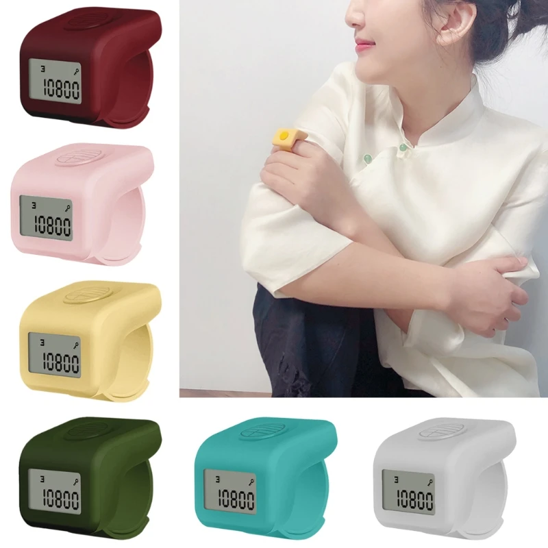 

Portable Finger Counter for buddhists Use Electronic Screen Display Calculation Tools for Moving Beads when Chanting