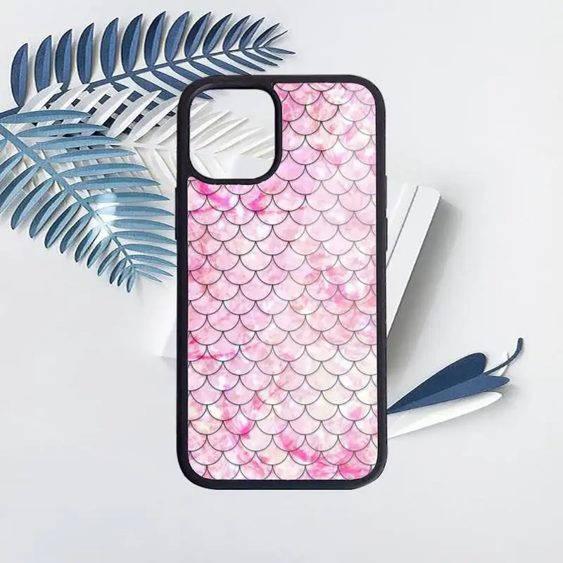

Mermaid Fish golden giltter pattern luxury design Phone Case funda PC for iPhone 11 12 pro XS MAX 8 7 6 6S Plus X 5S SE 2020 XR