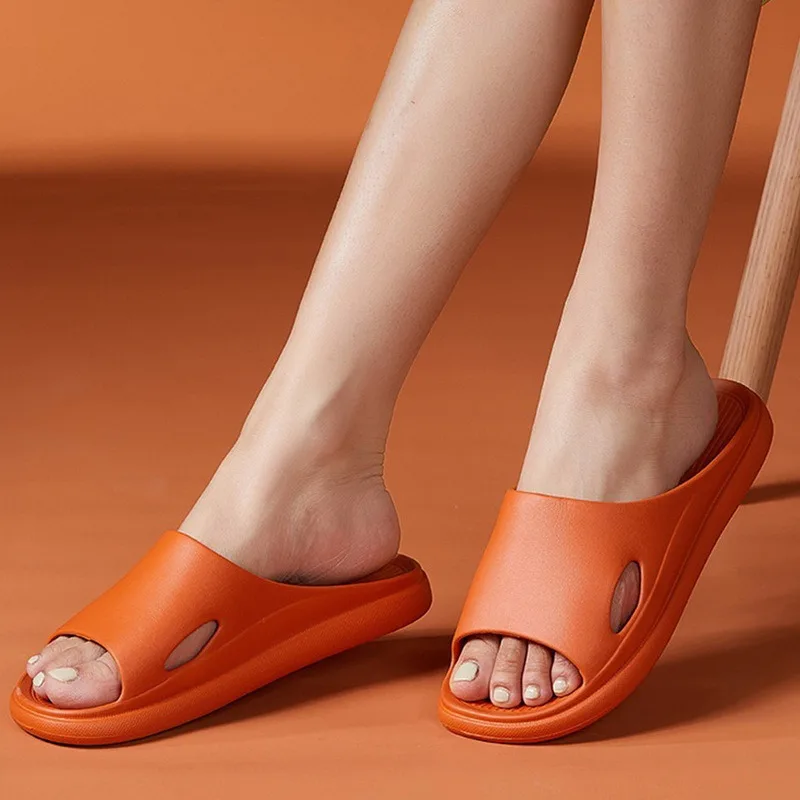 

Women Slippers Bathroom Summer Indoor Home Slides Leaking Household Bath Slipper Men Fast Leak Platform Sandals