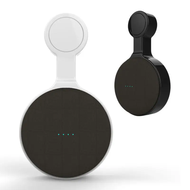 Настенная вешалка подставка с креплением на розетку для домашних мини голосовых