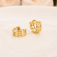 beautiful sutd earrings girlskids 18 k yellow fine gf solid gold earrings ethiopia girls jewelry arab gifts