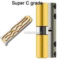 1pcs universal super c grade anti theft copper lock cylinde anti pry lock security door lock cylinder with 8keys gf338