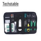 Тестер для сетевого кабеля, инструмент, отвертка, инструмент для зачистки проводов, коннектор RJ45, набор обжимных плоскогубцы; Набор инструментов для компьютерной сети