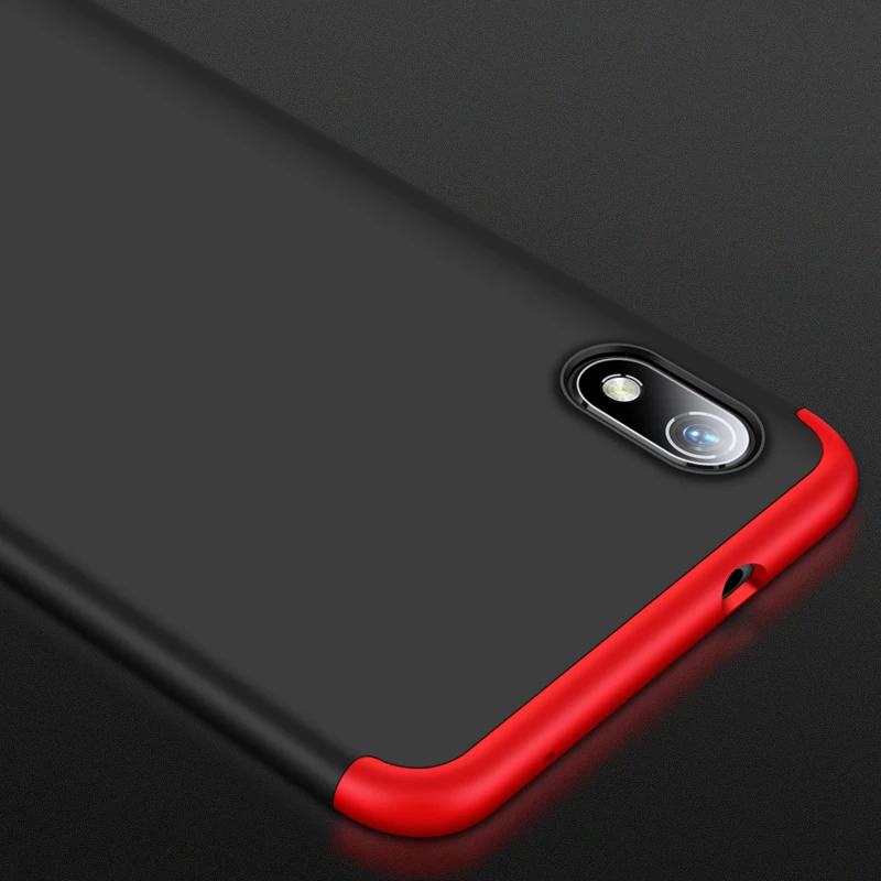 360 Degree Cover For Xiaomi Mi Pocophone F1 Redmi 7A 6A Note 4X Prime Case 3 in 1 Hard PC Protection Matte | Мобильные телефоны и