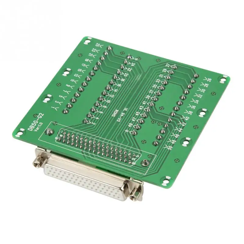 DB50 D-Sub Женский разъем платы Клеммная плата DIN рейку интерфейс модуль |