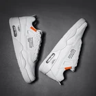 Кроссовки мужские из дышащей кожи, повседневная спортивная обувь для бега, лоферы, не кожа