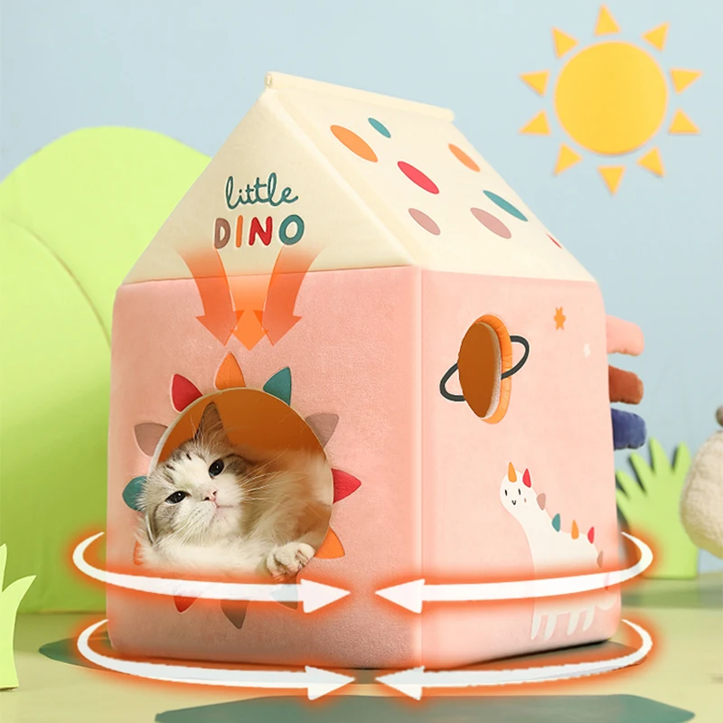 

Pet Bed Foldable Dog House Pet Bed Tent Villa Sleep Kennel Cat Kennel Indoor And Outdoor Portable Travel Convenient Pet Supplies