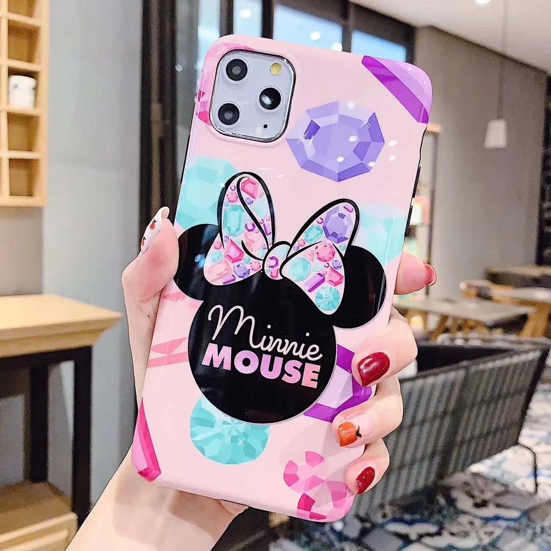 diamond Minnie Силиконовый чехол для iphone 11pro XS MAX XR 6s 7 8 Plus funda donald duck diamond apple iphone 11pro Max чехол - Цвет: diamond Minnie