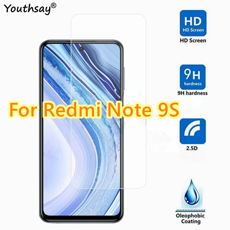 2 uds para Xiaomi Redmi Nota 9 de vidrio para Xiaomi Redmi Nota 9S Protector de pantalla de vidrio templado para Redmi Nota 9S pel&iacute;cula de vidrio-0