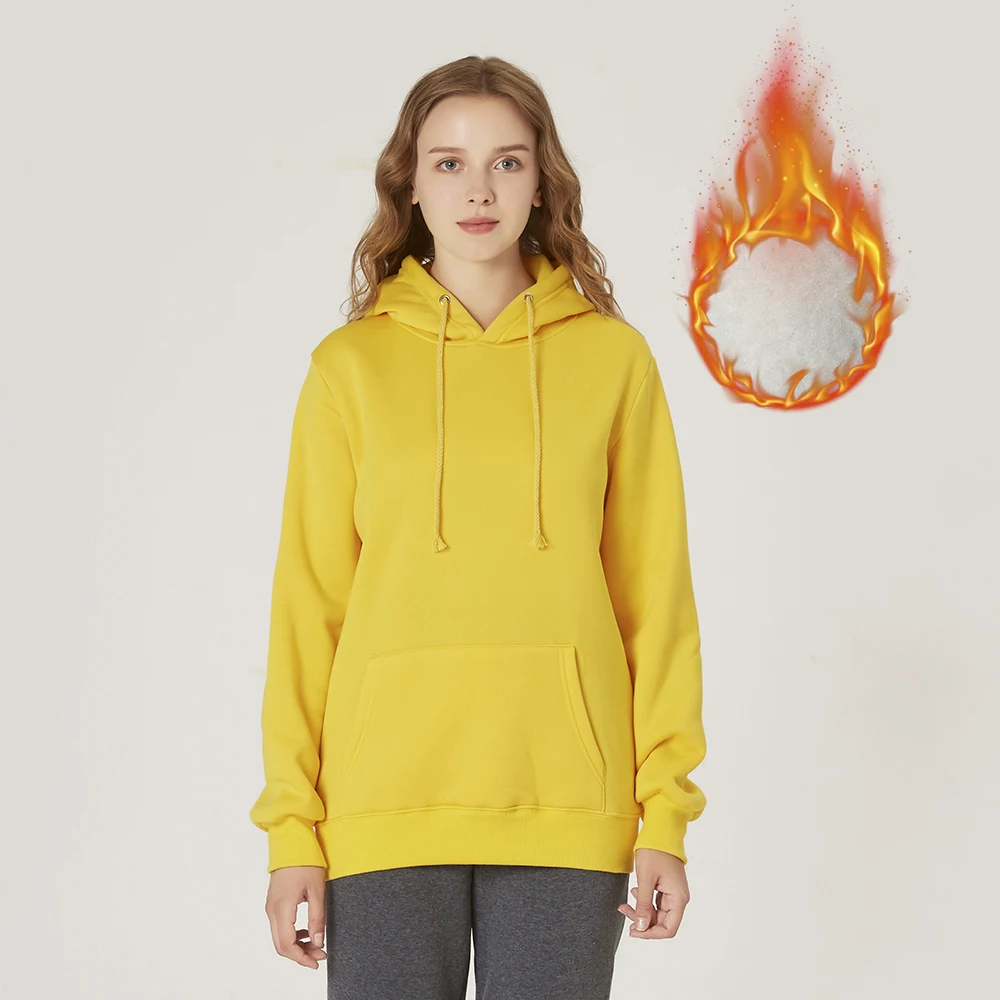 HZIJUE/2019 Зимние Повседневные Флисовые женские толстовки с капюшоном свитшоты