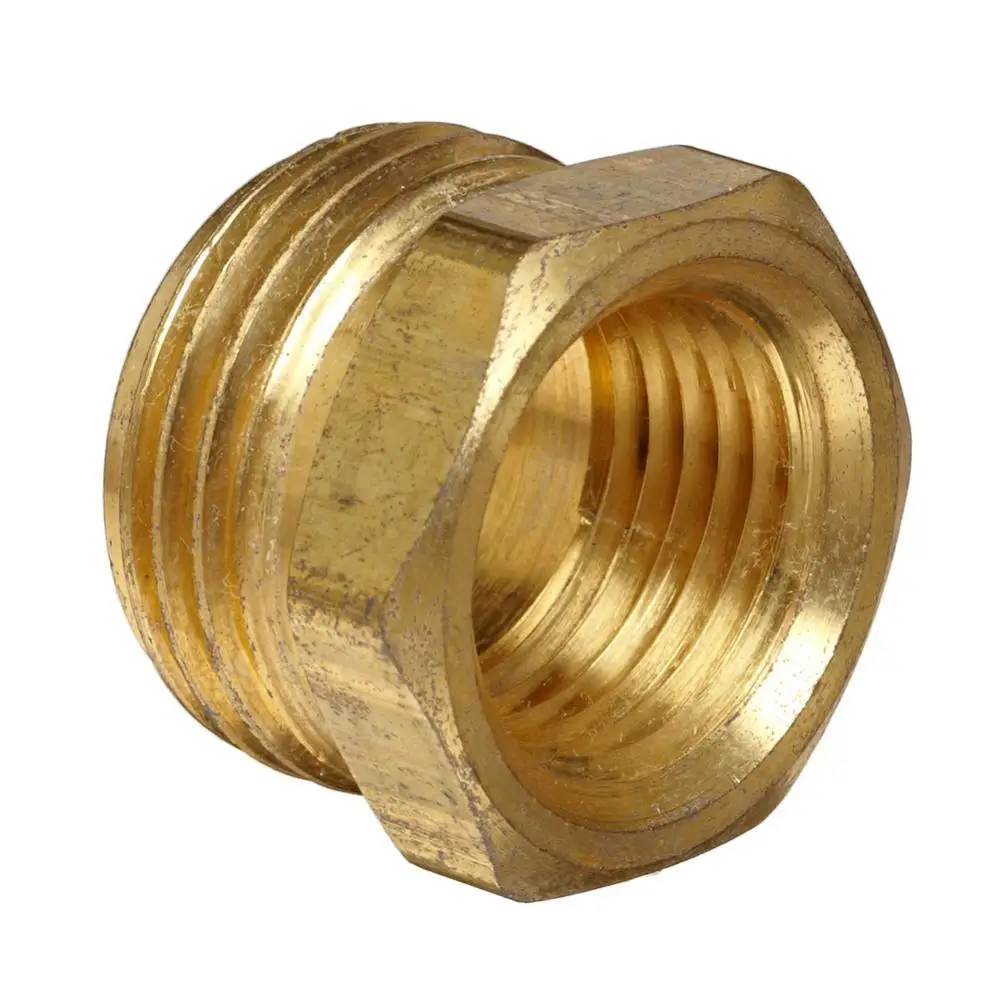 

Durable Metal Brass 3/4 inch Male to 1/2 inch Female Pipe Fitting Adapter Screw