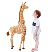 35 140cm giant real life giraffe plush toys high quality stuffed animals dolls soft kids children baby birthday gift room decor