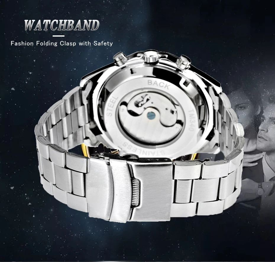 FORINING брендовые модные автоматические механические часы мужские часы Moon phase Tourbillon часы для мужчин s подарки часы Relogio Masculino