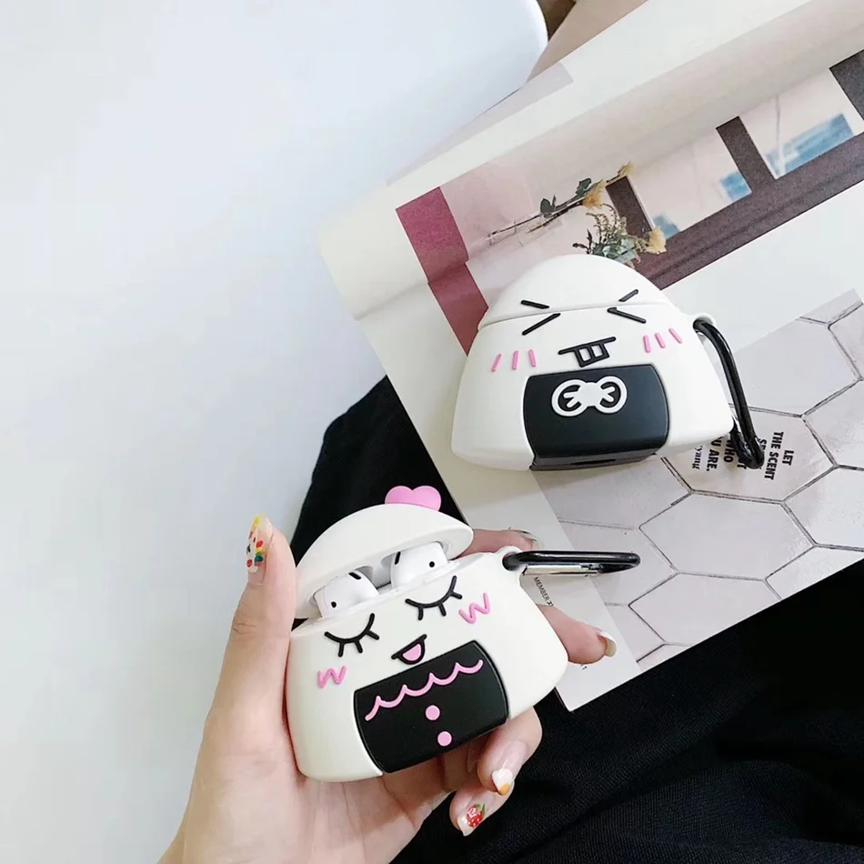 3D единорог наушники в форме мыши чехол для Airpods 2 силиконовый с рисунком свиньи 1