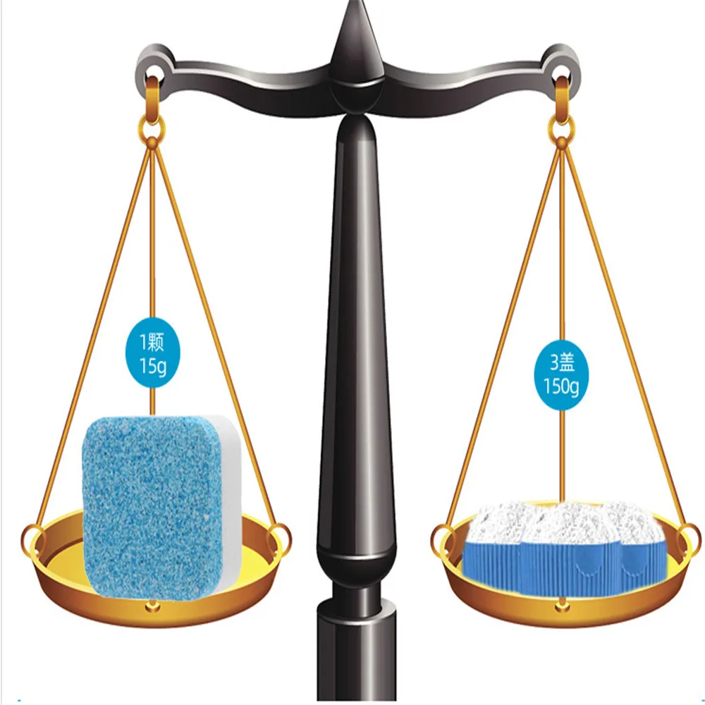 

D2 5pcs/set Solid Form Washing Machine Cleaning Effervescent Tablets Slot Cleaning Piece Washer Cleaner Deep Detergent