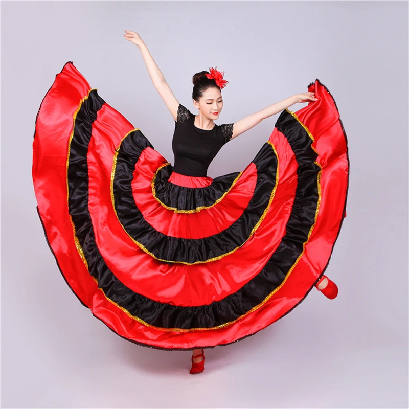 Women Flamenco Dance Costumes Spanish Dress Flamengo Dancer Clothes Ballroom Dancing Dresses Stage Performance Dancewear SL1442 |