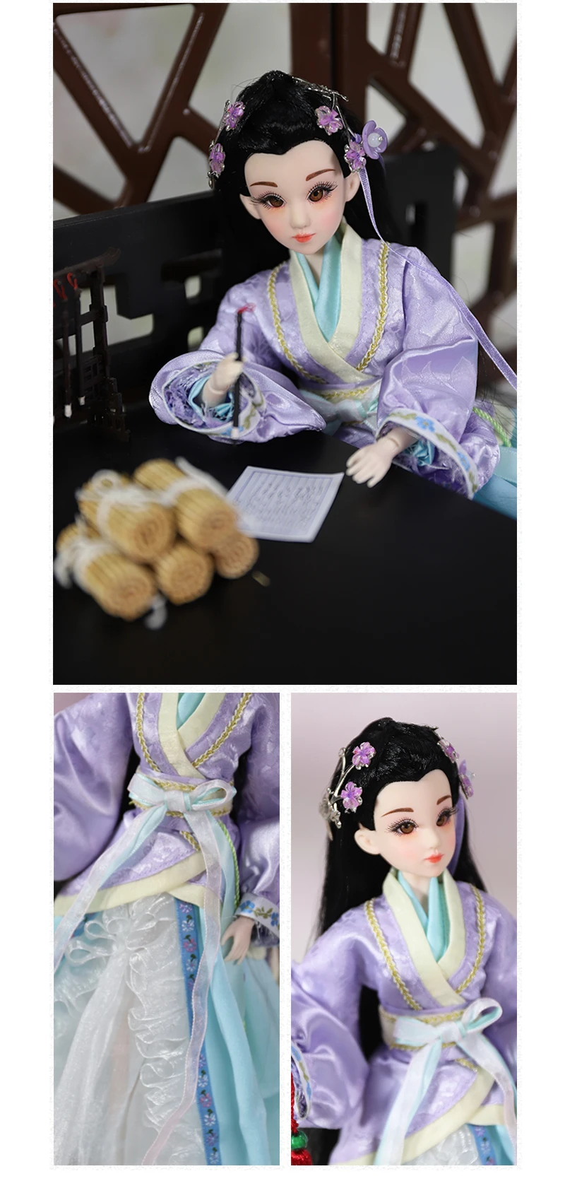 Мм девушка 1/6 BJD кукла Очарование Востока имя в цветочном потоке включая одежду подходит для ручная работа кукла Pullip, Ледяной, Blyth, Licca