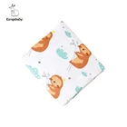 Kangobaby 4 слойный муслиновый Одеяло Детские Стёганое одеяло из бамбукового волокна с радужной расцветки с принтом 