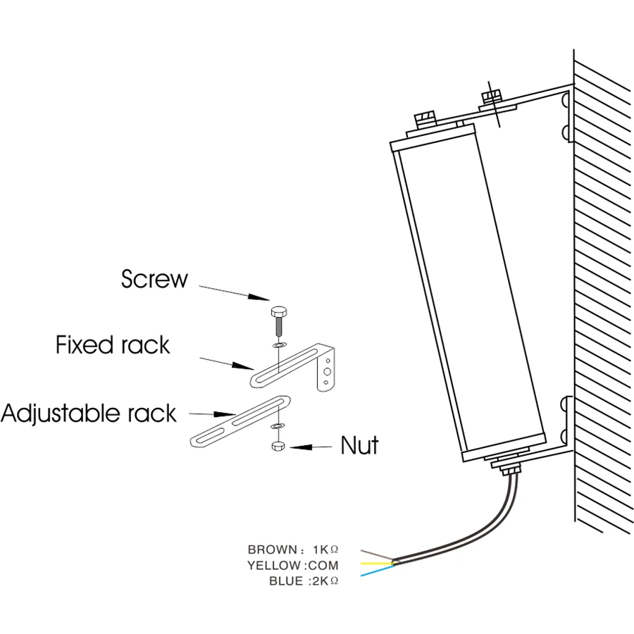 40 120 ватт алюминий в наружной IP сети Активная звуковая колонка с усилителем