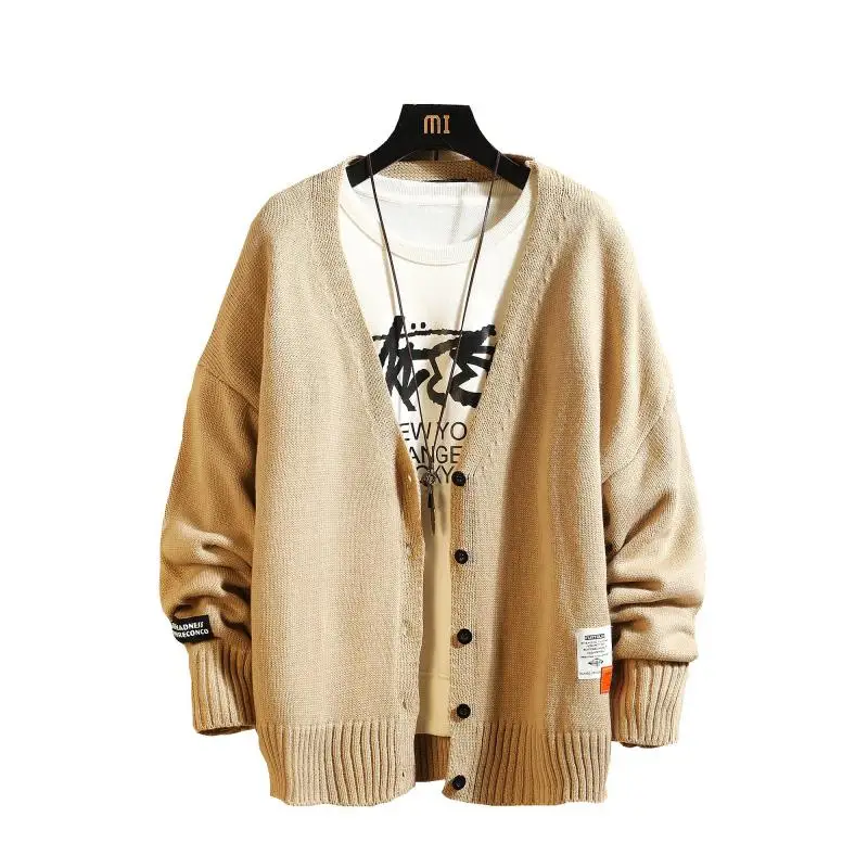 Мужской однобортный Кардиган с длинным рукавом размеры до 6XL | Мужская одежда