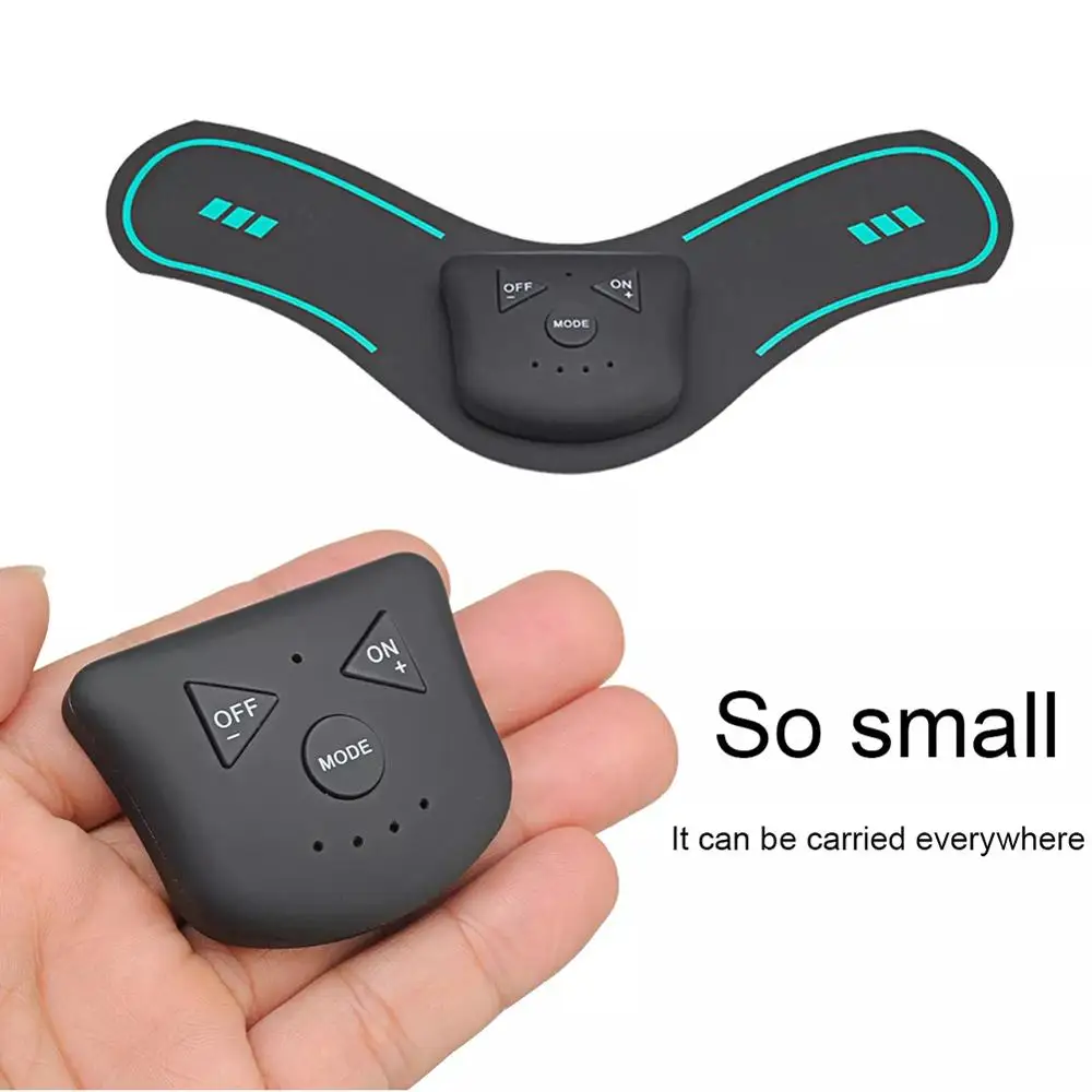 Мини Электрический массажер для спины и шеи стимулятор мышц терапия облегчение