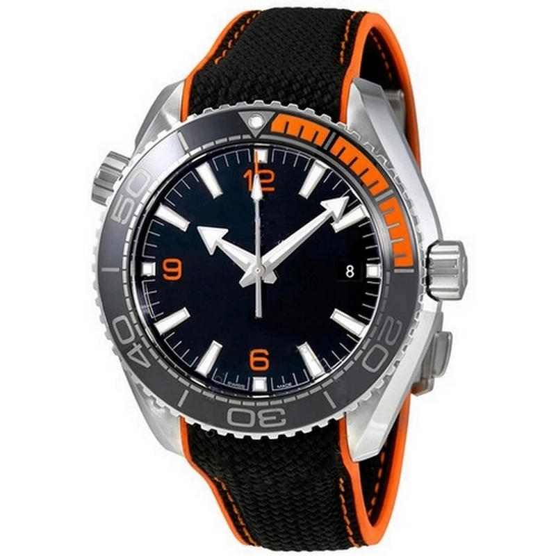 

Luxury Brand New Mens Watch Sapphire Glass Back Automatic Mechanical Black Canvas Rubber Ceraemic Bezel Stainless Steel 43mm