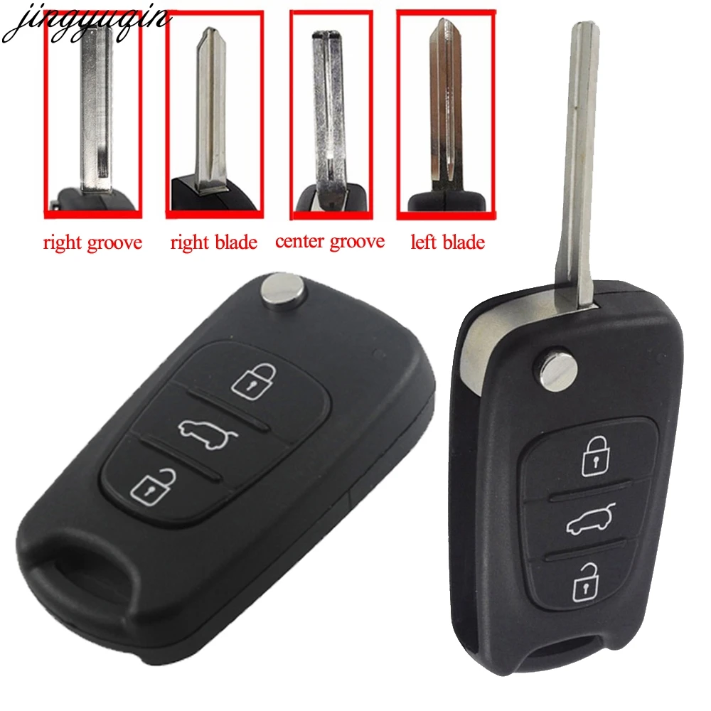 

Flip Car Key Case Shell For Kia Sportage Picanto 3 RIO K2 K5 Cerato Sorento Ceed Soul 3B For Hyundai Avante I30 Remote Key Blank