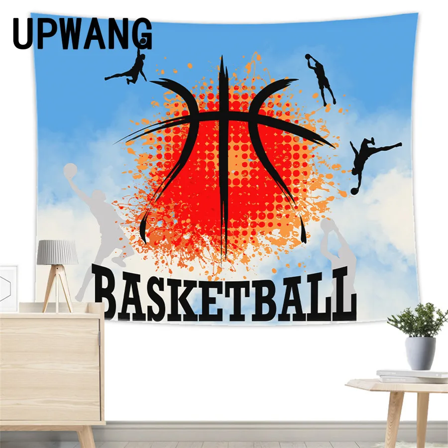 Баскетбольный гобелен настенный пляжный коврик для пикника палатка кемпинга