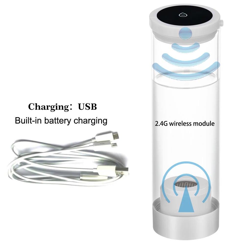 Генератор водорода SPE/PEM Электролизный ионизатор бутылка для воды Беспроводная