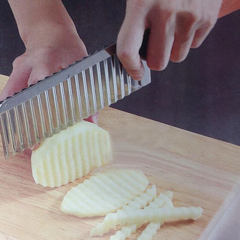 Нержавеющая сталь овощей морковь волнообразный резак для резки картофельных