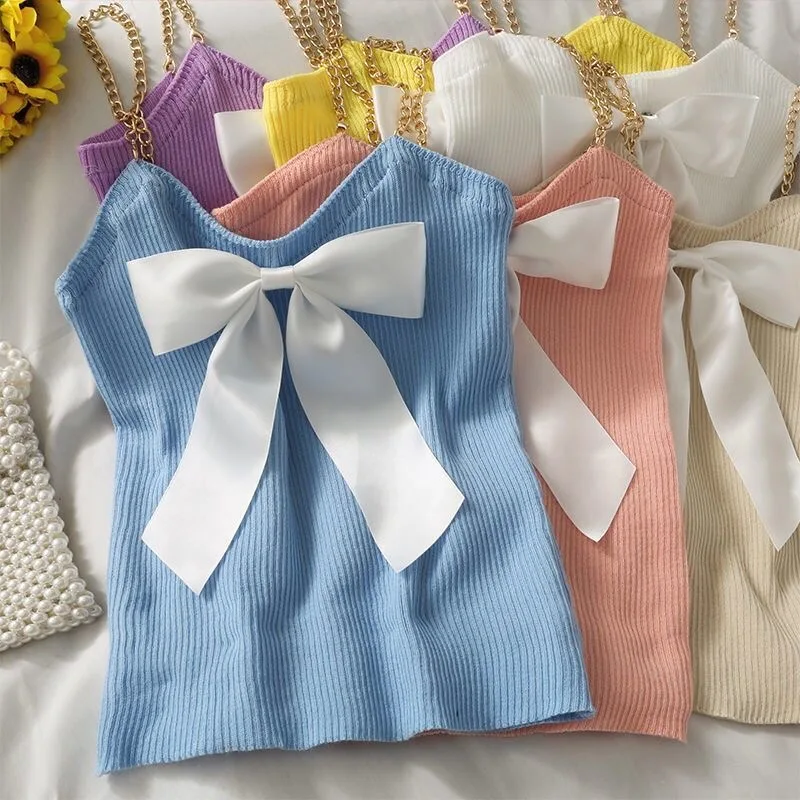 EasyGarment 2021 летний низкая цена милый корейский стиль жилет женский кроп-Топ Горячая