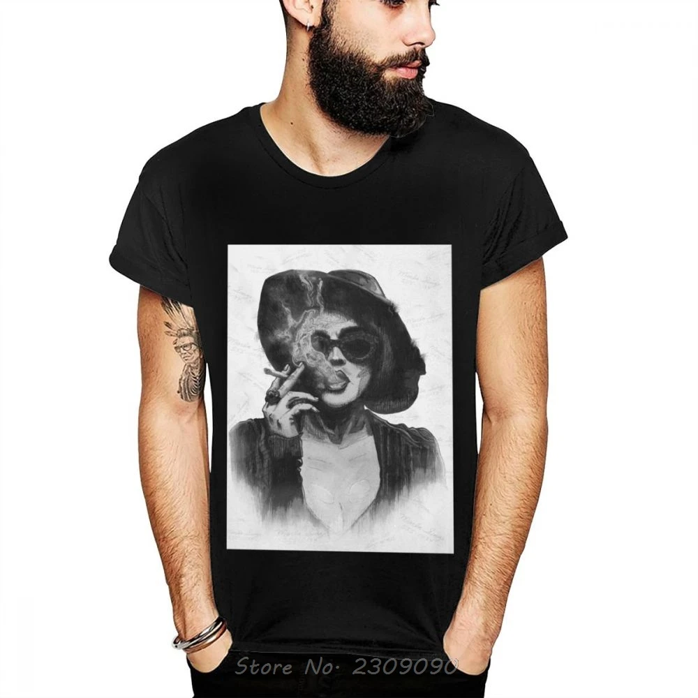 Мужская классическая футболка с круглым вырезом из натурального хлопка - купить