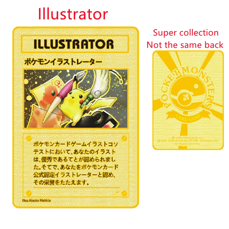 

2021 New Pokemon Metal Collectible Card GX PV Pikachu Charizard Fighting Game Gold Card A Birthday Gift for Children and Friends