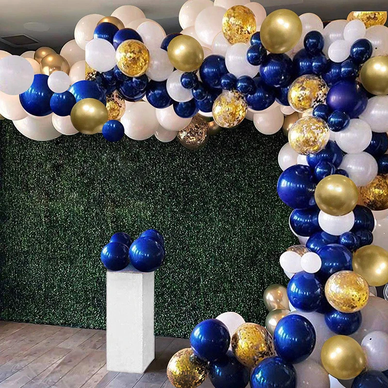 

128pcs Latex Blue Gold Balloon Garland Arch Kit Balloons Wedding Birthday Decorations Mariage Baby Shower Party Supplies