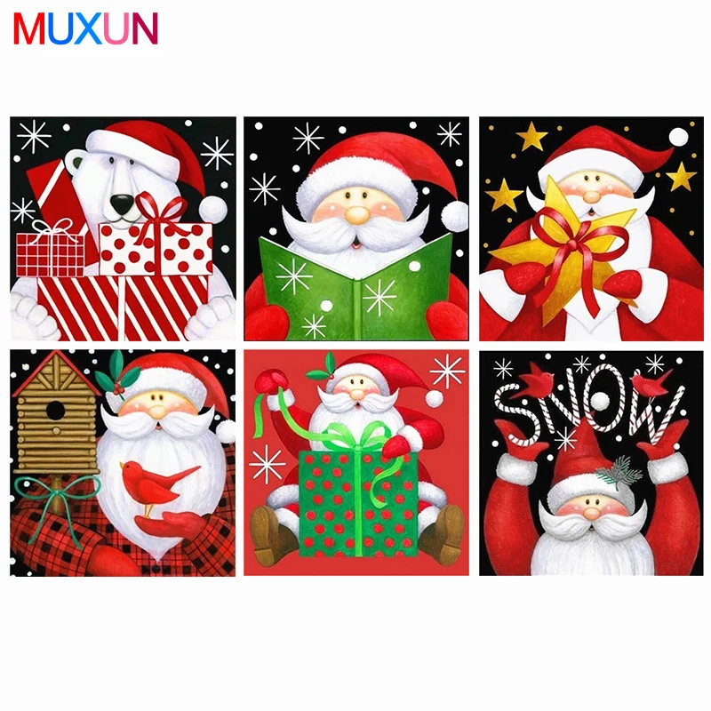 

Diamond Mosaic Santa Claus 5D Diamond Painting Christmas Cartoon Hobby Crafts Christmas 3D Diamond Art Handmade Decoration Gift