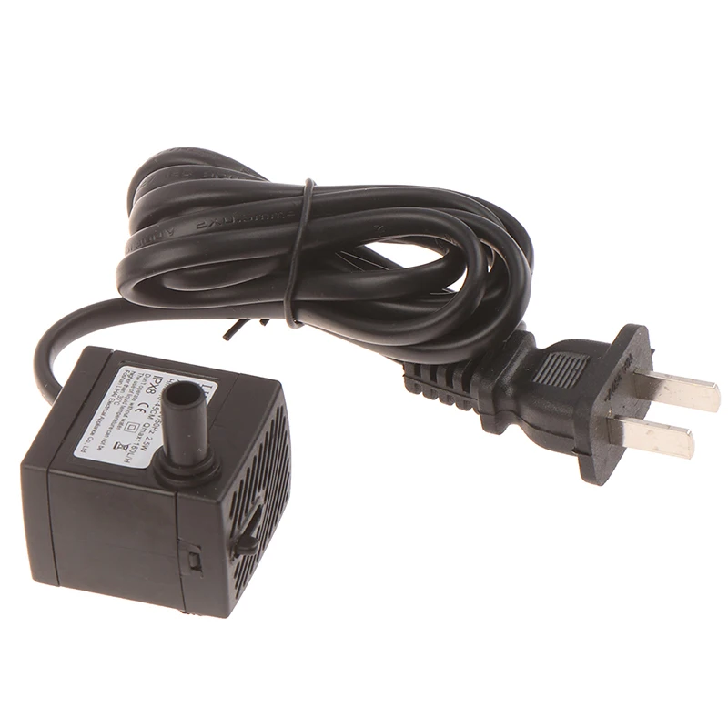 Погружной водяной микро-насос с европейской вилкой 220 В переменного тока 3 Вт