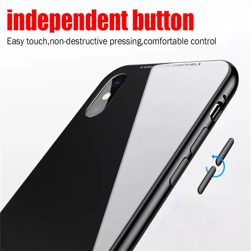 Магнитный чехол для iPhone 11 X Xr Xs Max 6 6s 7 8 Plus, противоударный чехол для iPhone 11 Pro Max, задняя крышка из закаленного стекла