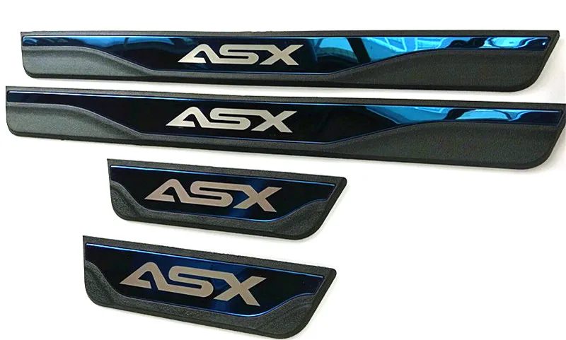 Авто порог Накладка порог для mitsubishi asx 2013-, автомобильные аксессуары - Цвет: Синий