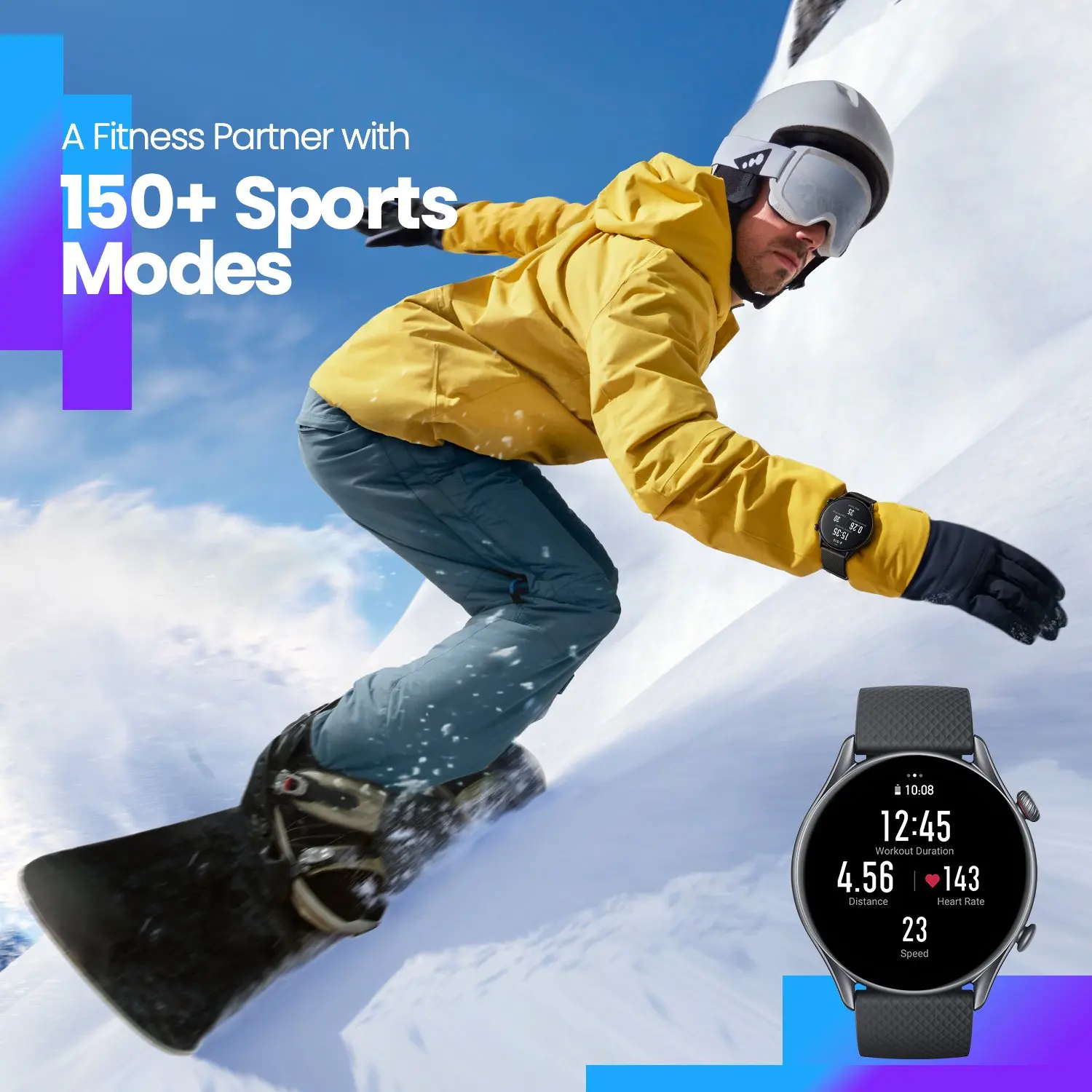 2021 New Amazfit GTR 3 Pro GTR3 GTR-3 Smartwatch AMOLED Display Zepp OS App 12-day Battery Life Watch for Andriod | Электроника