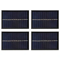 4pcs 0 6w 6v mini solar panel module photovoltaic solar cells outdoor camping battery charger diy parts