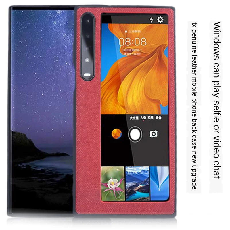 Для Huawei Mate X XS сдал окна чехол Натуральная кожа складной для мат | Мобильные