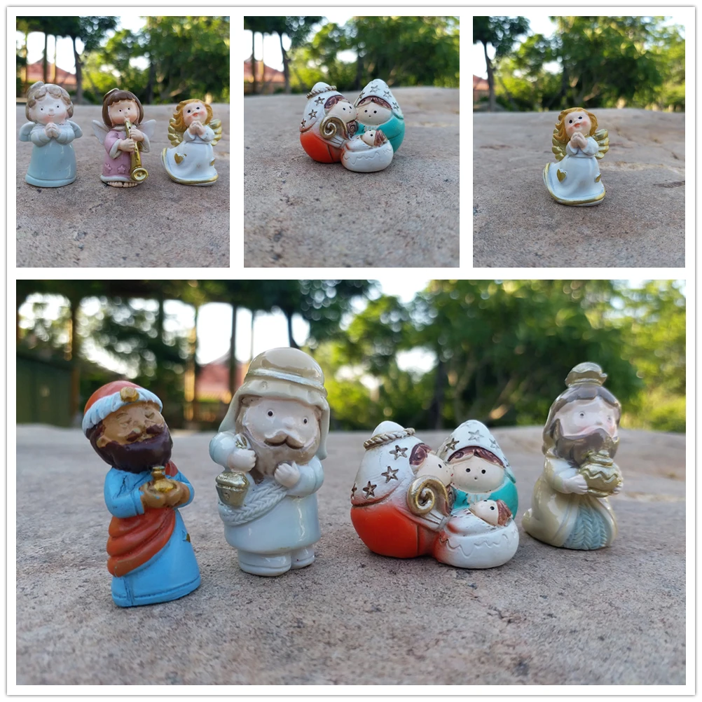 

3D Cute Doll Desk Ornaments Mini Gardening Decor Bonsai Miniascape Decoration Articles Potted Landscape Handicraft Gifts